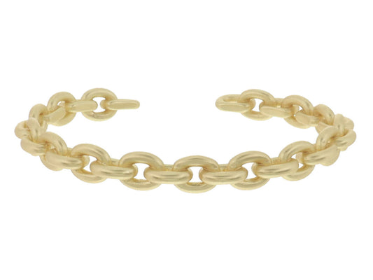 Smaller Gold Cable Chain Cuff Bracelet