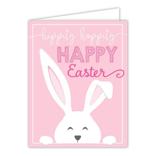 Hippity Hoppity Happy Easter Bunny Greeting Card