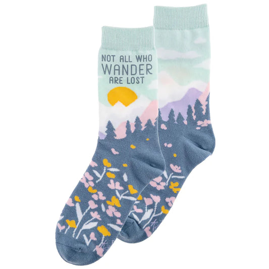 Not All Who Wander Socks