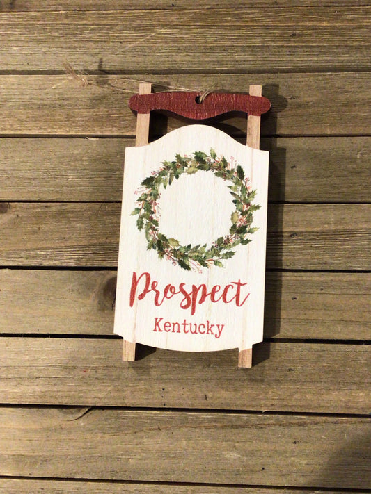Wreath Ornament- Prospect Kentucky
