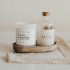 Calm and Comfort Soy Candle - White Jar - 11 oz