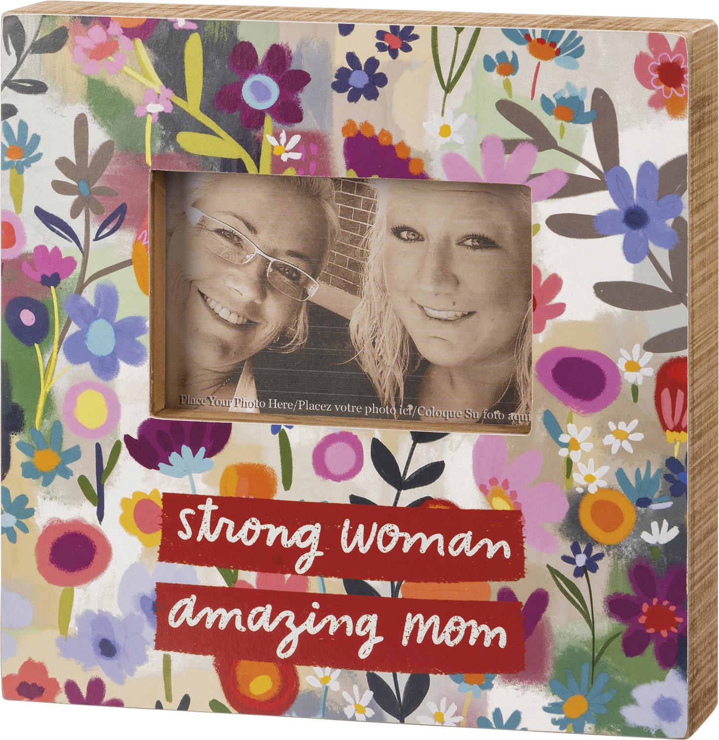 Strong Woman Amazing Mom Box Frame