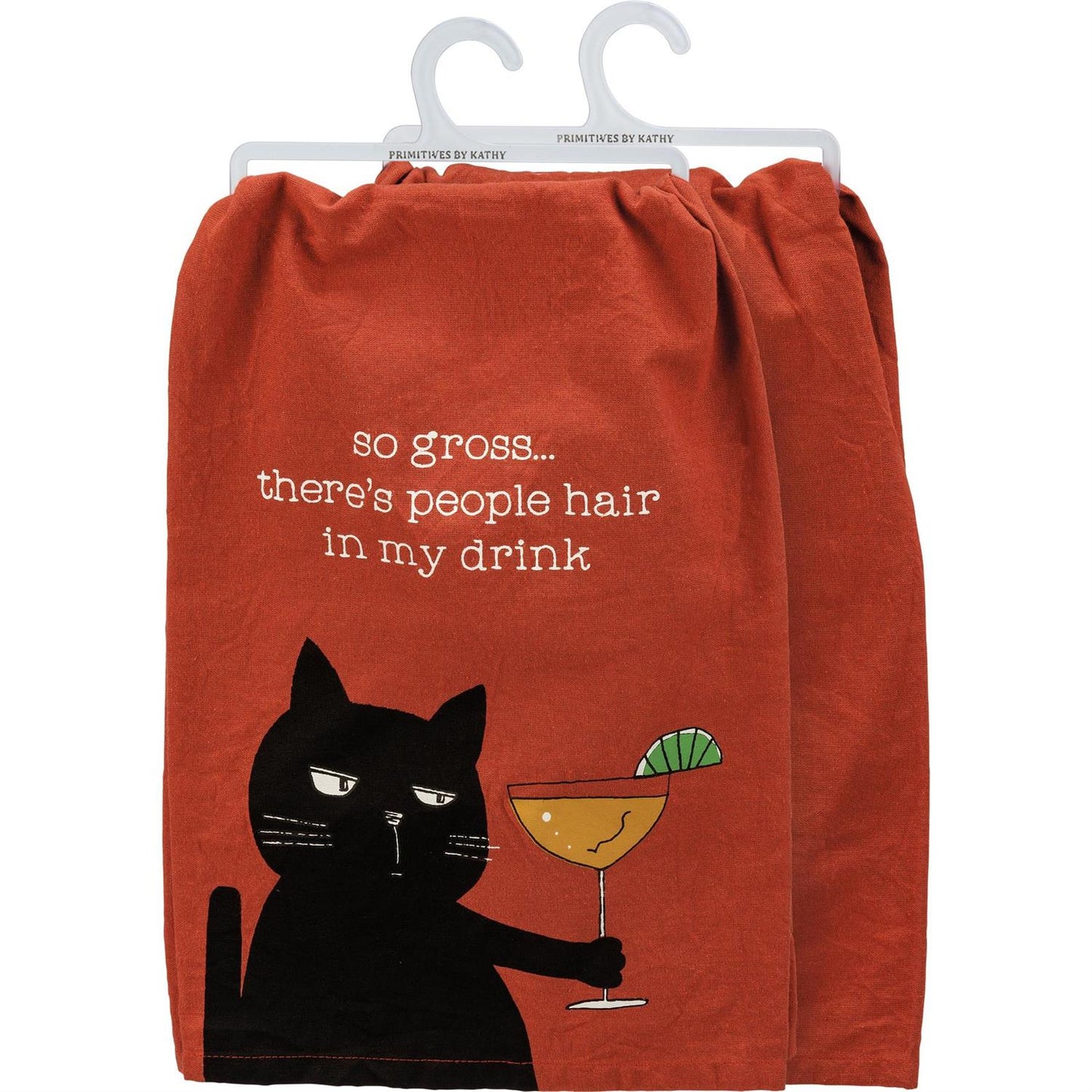 So Gross People Hair Cat Kitchen Towel
