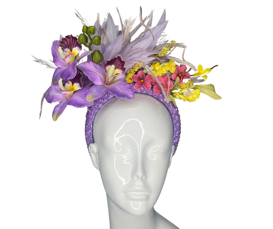 Lavender Blossom Garden Fascinator