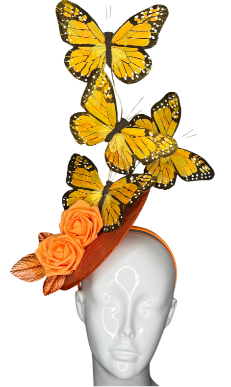 Monarch Majesty: Elegant Butterfly Fascinator