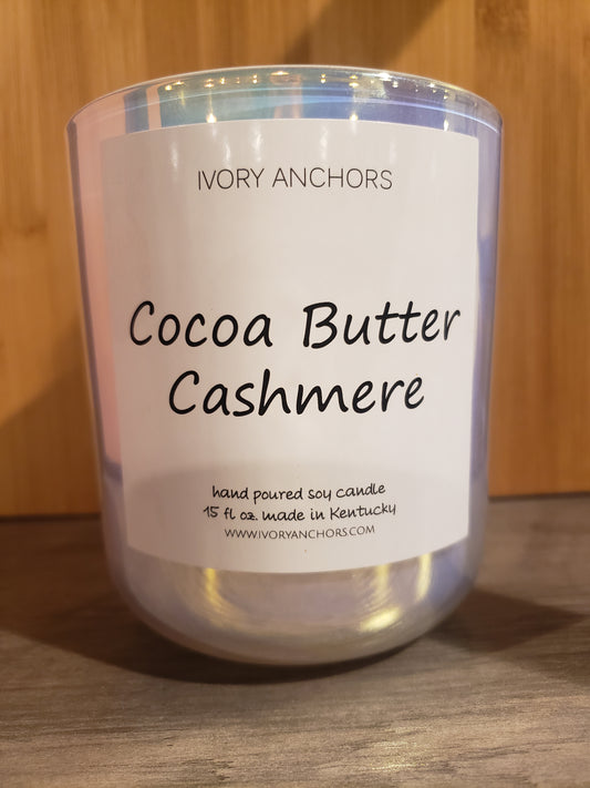 Iridescent Cocoa Butter Cashmere Soy Candle
