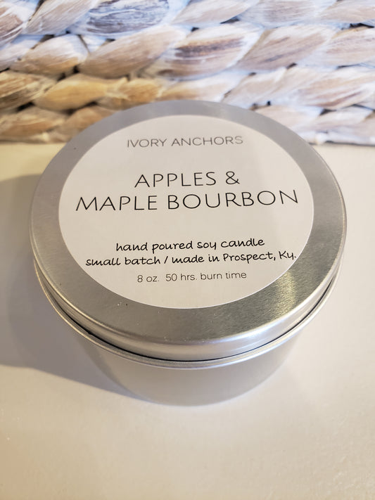 Apples & Maple Bourbon Soy Candle Tin