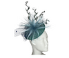 Green, Light Blue and Dark Green Feathers Fascinator Hat