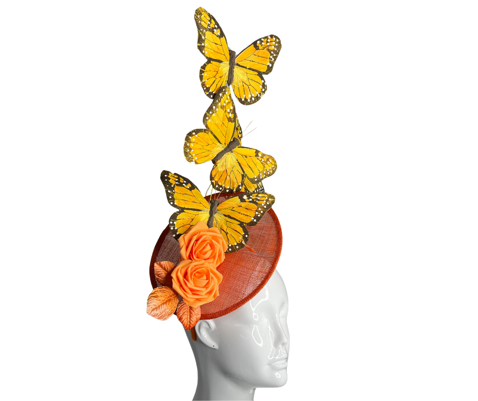 Monarch Majesty: Elegant Butterfly Fascinator