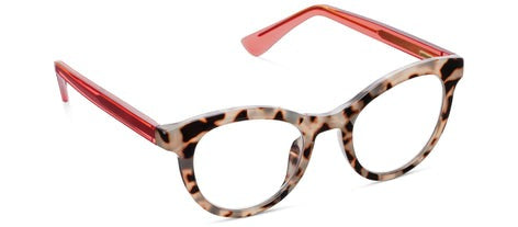 Peepers Tribeca Blue Light Reading Glasses in Gray Tortoise/Coral