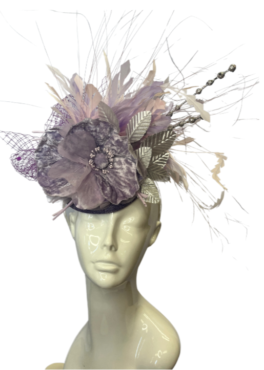 Lavender and Blush Fascinator Hat