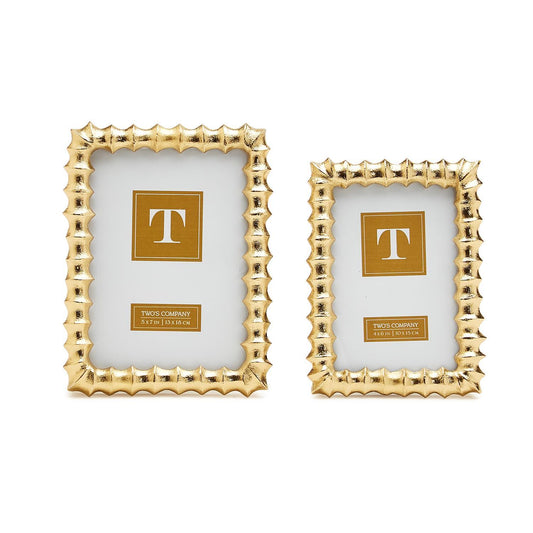 Gold Wave Photo Frames In 2 Sizes