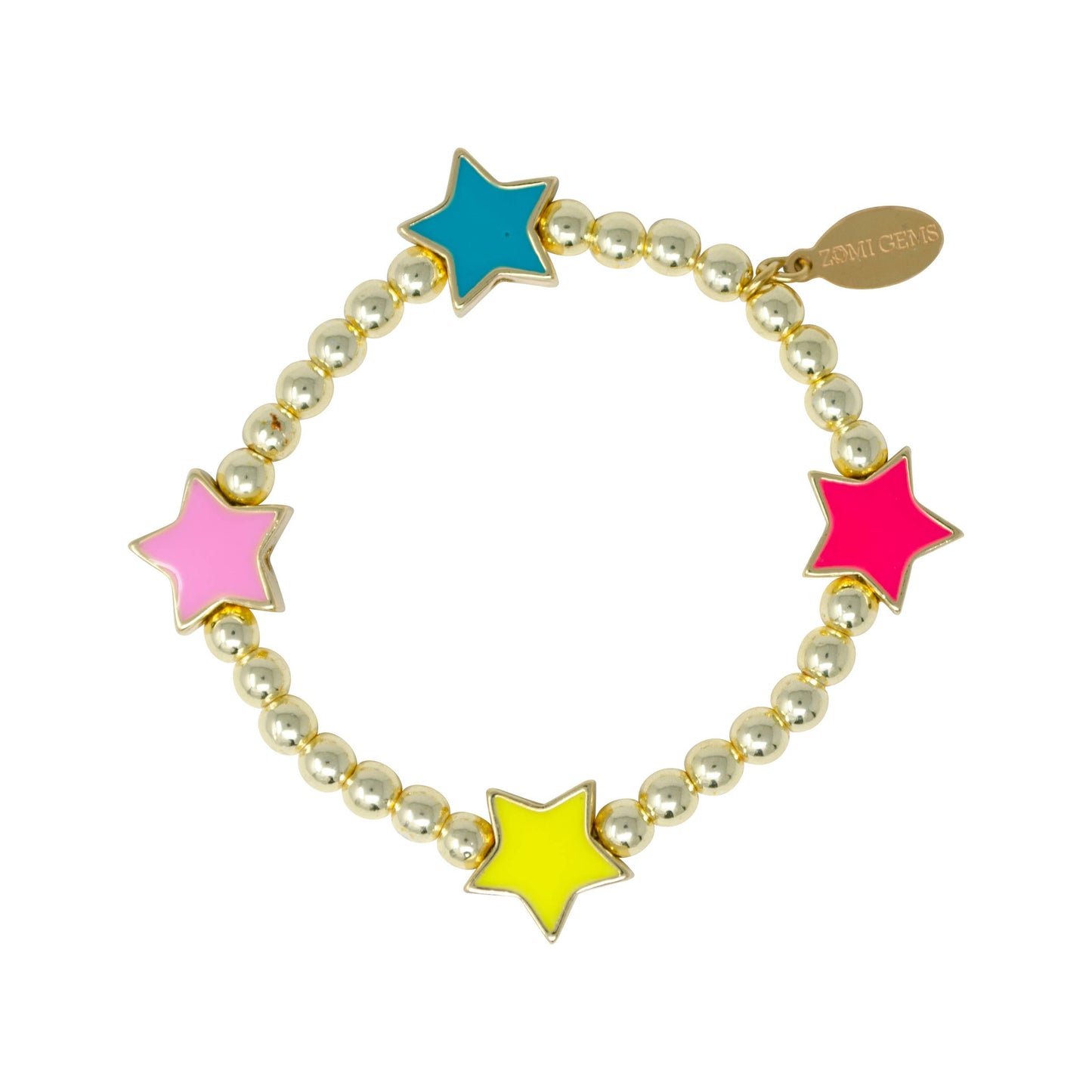 Stars & Hearts Rainbow Stretchy Bracelets