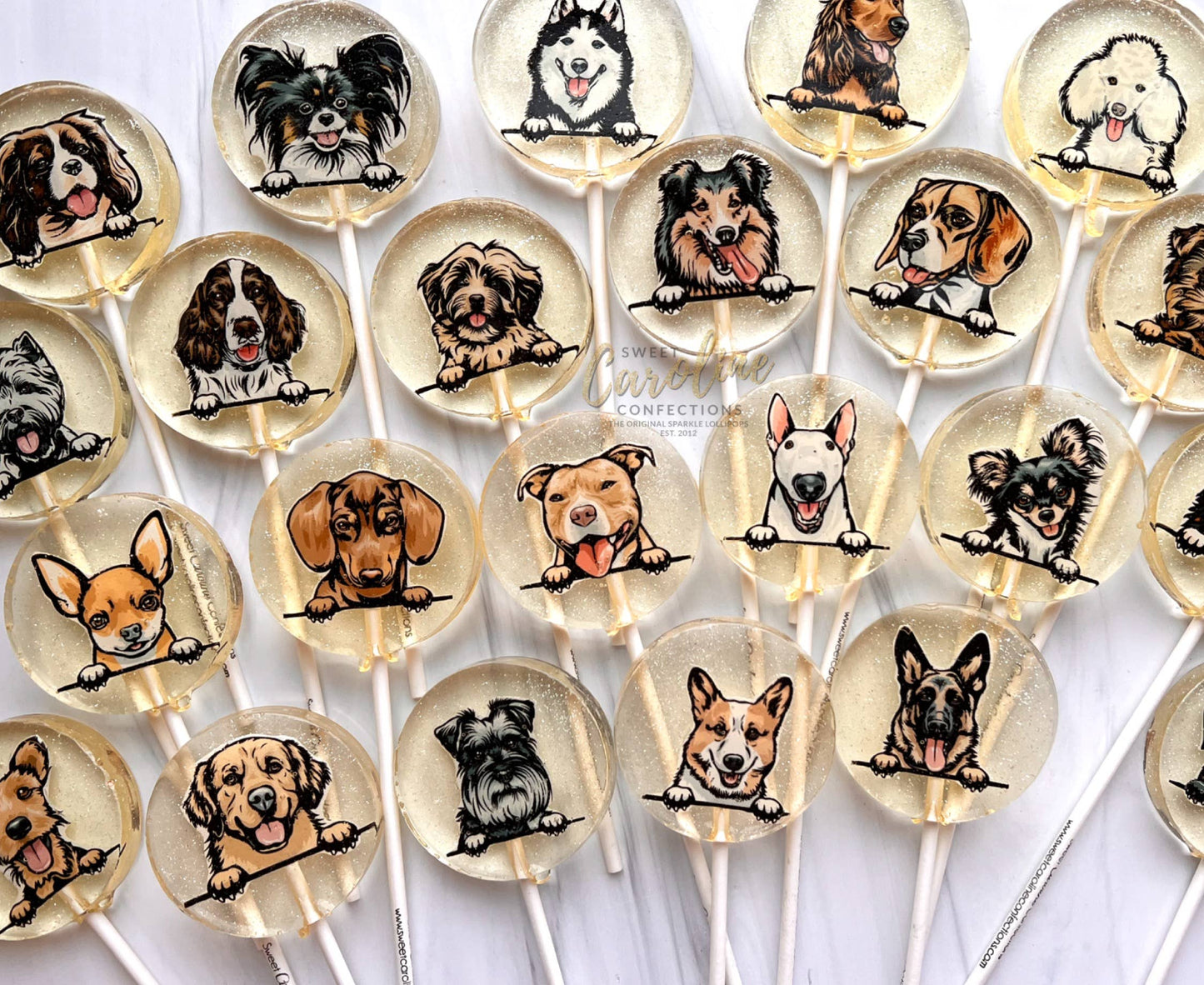 Dog Lollipop Collection, Caramel Flavor   - VEGAN