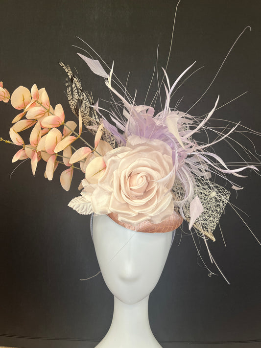 Handcrafted Pastel Fascinator Hat