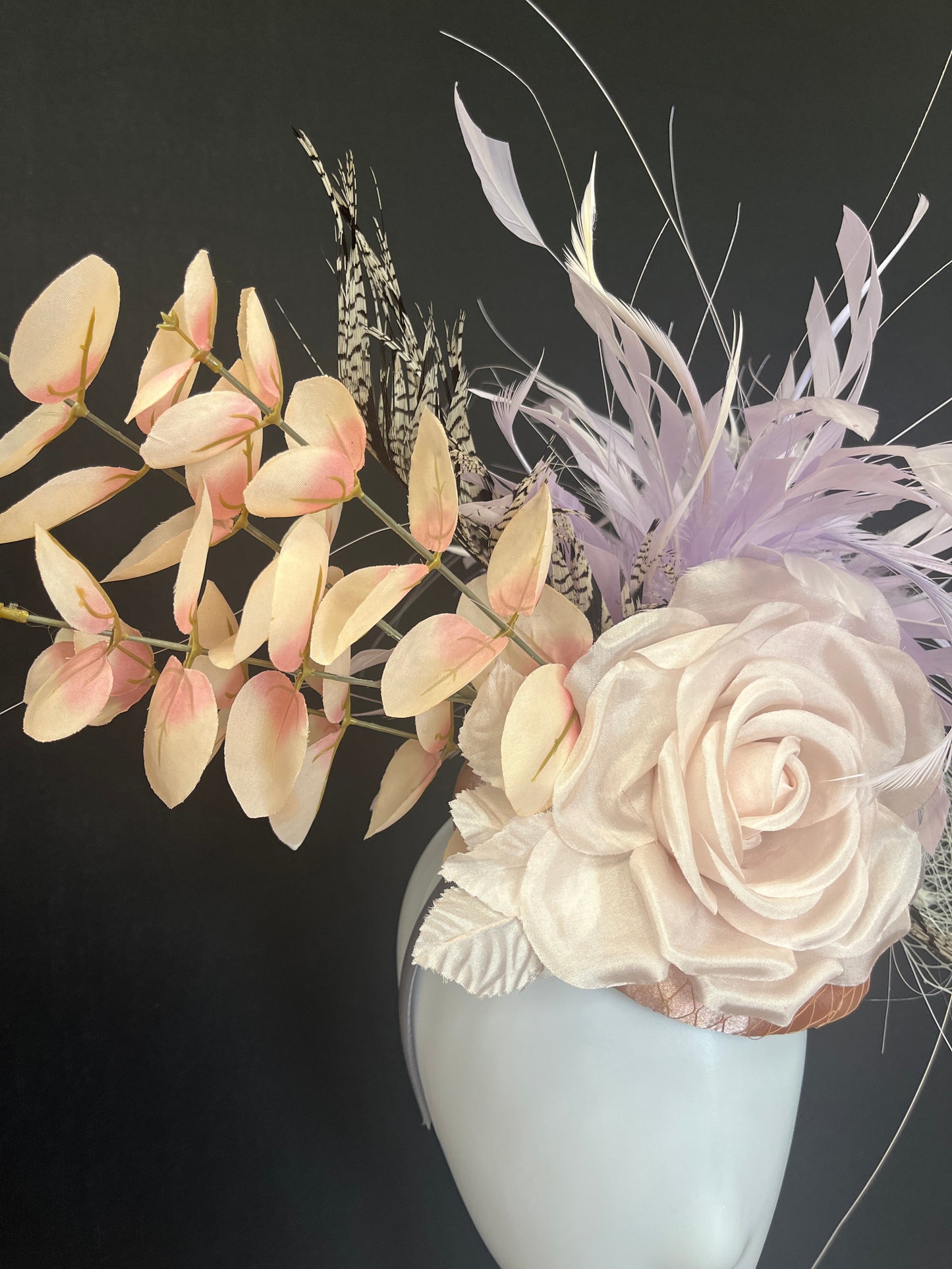 Handcrafted Pastel Fascinator Hat