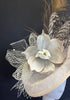 Cream and Natural Pheasant Feather Fascinator Hat