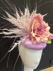 Handcrafted Lavender and Rose Fascinator Hat