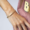 Gold Fishtail Braided Cuff Bracelet