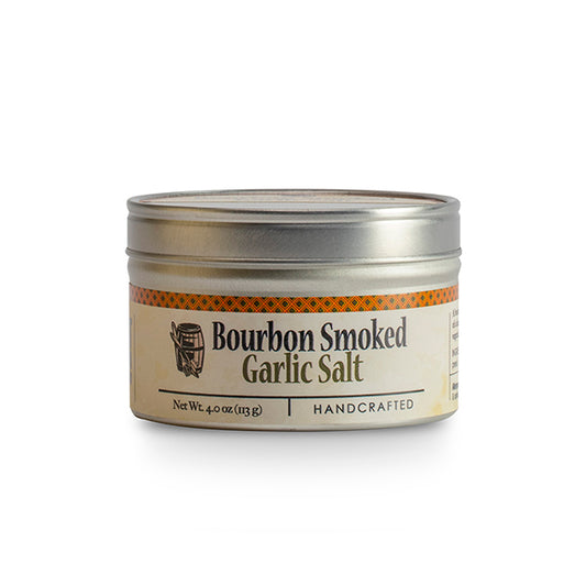 Bourbon Smoked Garlic Salt- 4 Oz