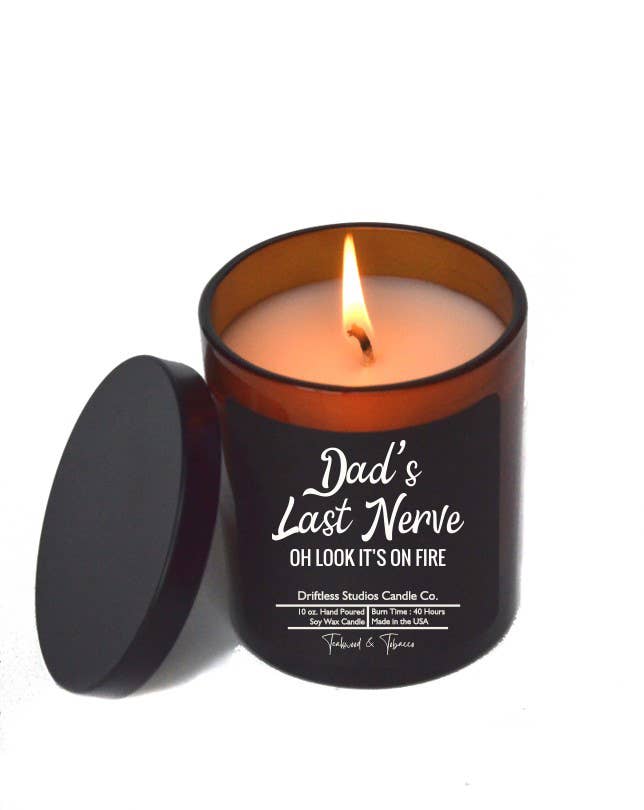 Dads Last Nerve  Soy Wax Candle: Smoked Bourbon