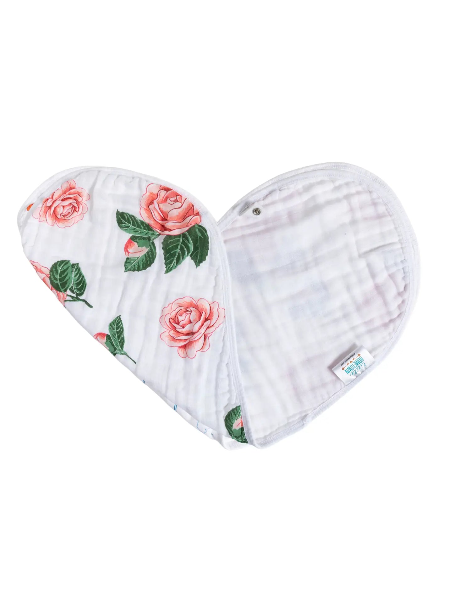 Camellia Baby 2-in-1 Burp Cloth And Bib (Floral)