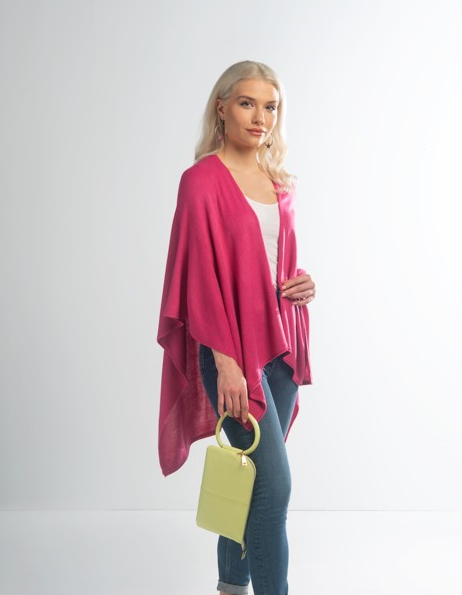 Bright Bordeaux Cardi Wrap In Assorted Colors