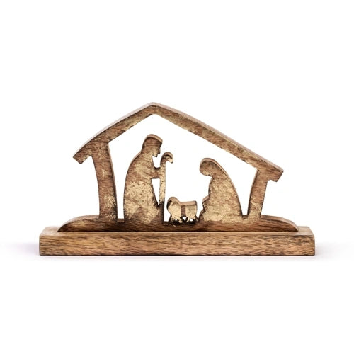 Wood Holy Family Figure Nativity