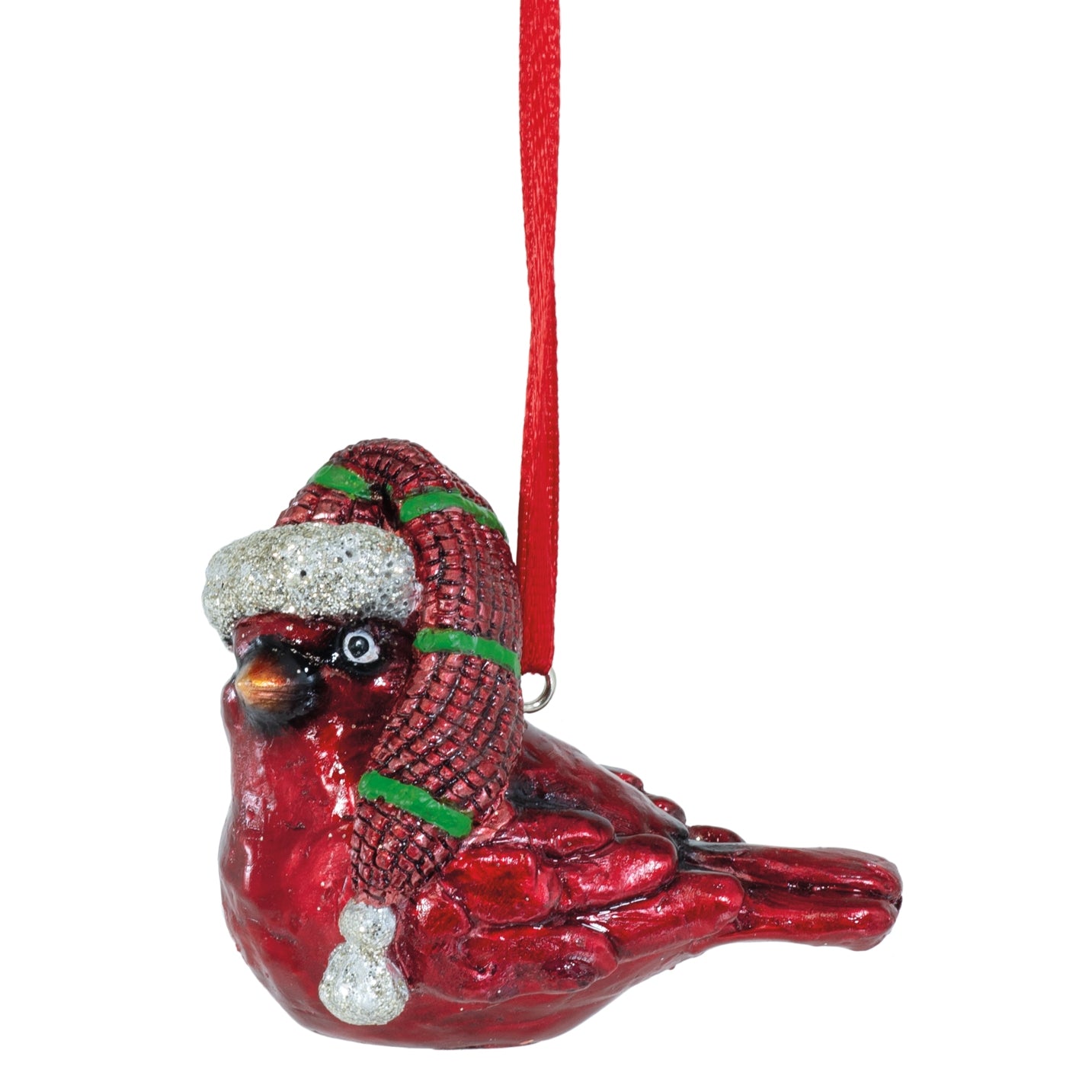 Cardinal with Red Cap Ornament