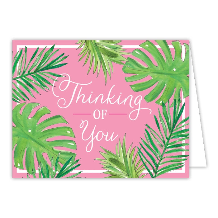 Thinking Of You Palm Leaf Greeting Card