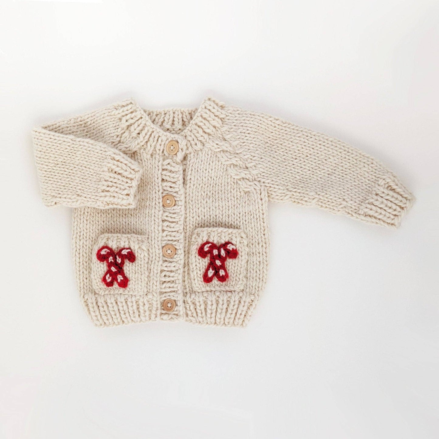 Candy Cane Cardigan Sweater 6-12 Months