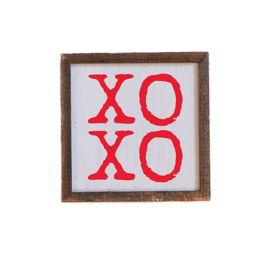 6 X 6 XOXO Wood Sign