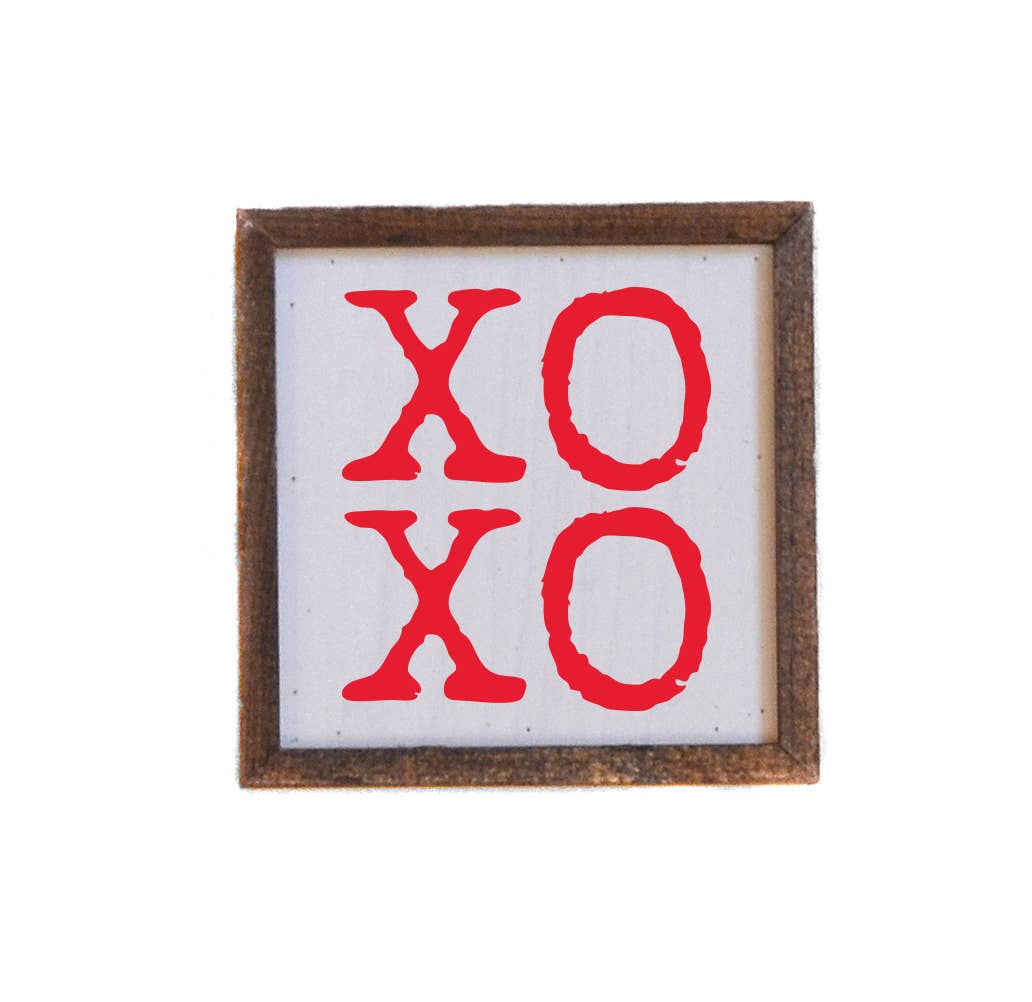 6 X 6 XOXO Wood Sign