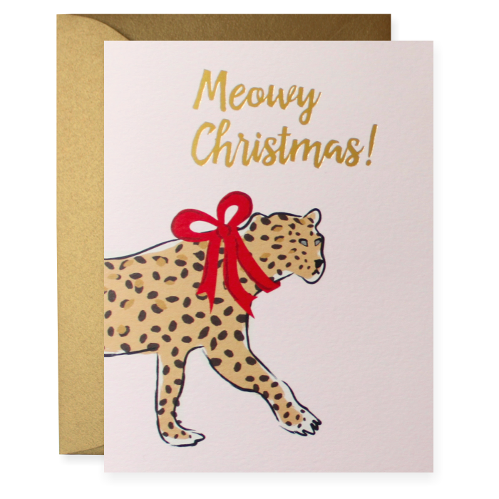 Meowy Christmas Greeting Card - Pink Julep Boutique