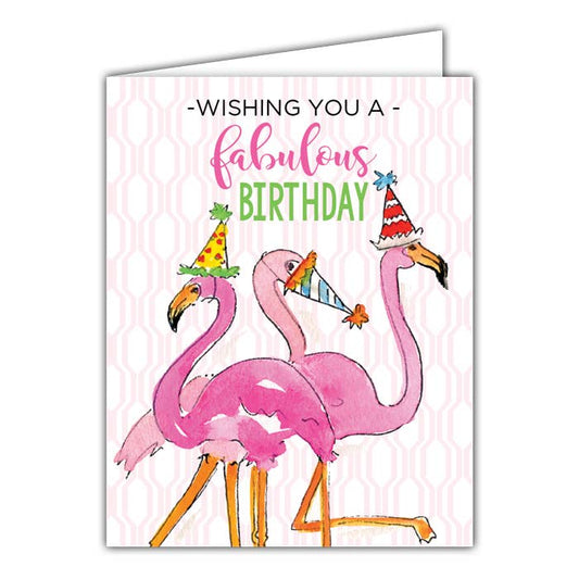 RosanneBeck Collections - Wishing You a Fabulous Birthday Small Folded Greeting Card