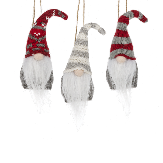 Mini Gnome Ornament In Assorted 3 Styles