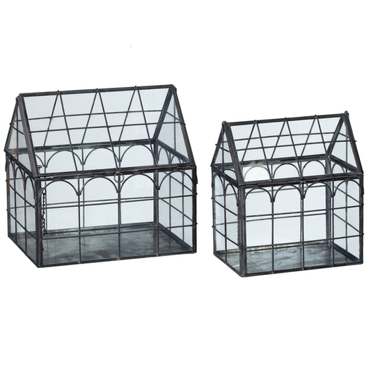 Table Top House Terrarium In 2 Assorted Sizes