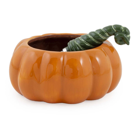 Fall All Over Pumpkin Bowl & Spreader Set
