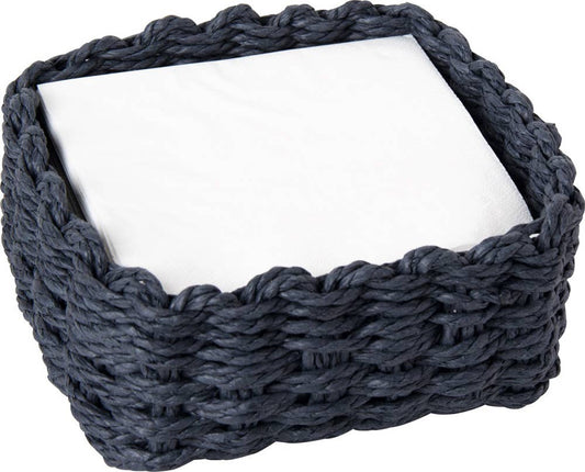 Paper Cocktail Napkin Paper Woven Caddy Paper Weave Dark Blue