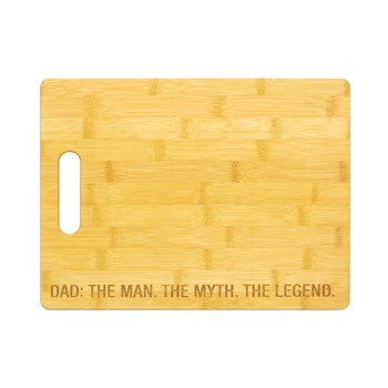 Dad: The Man. Bamboo Cutting Board