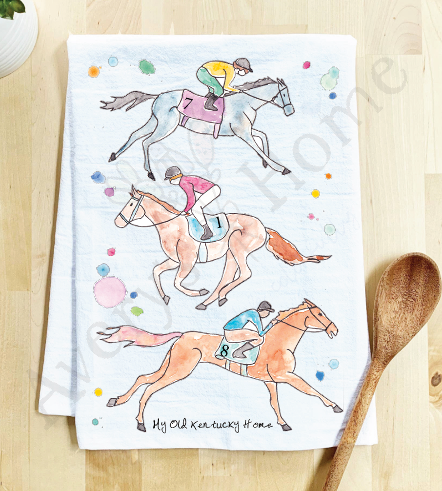 My Old Kentucky Home Derby Kitchen Towel