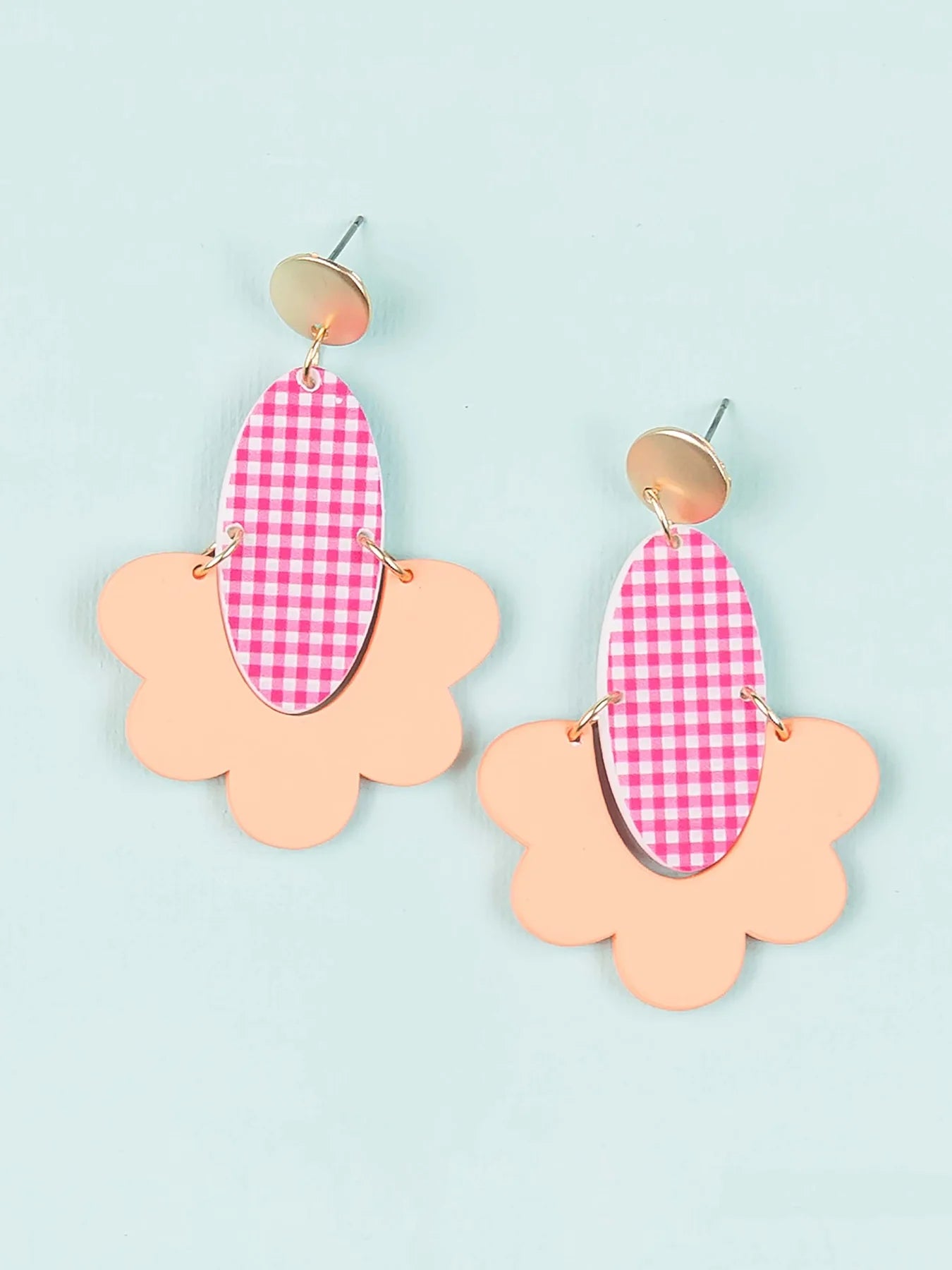 Wallace Earrings- Pink Gathered Goods