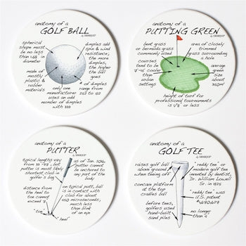 Golf Anatomy Coasters