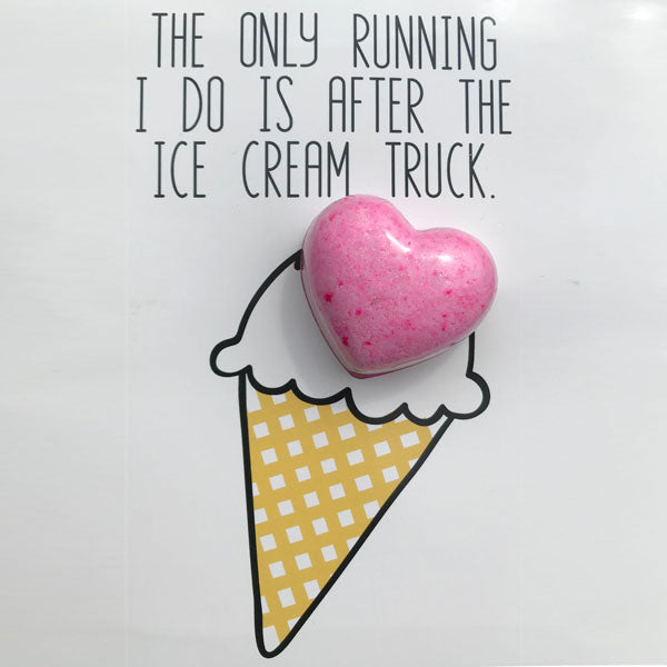 The Only Running I Do Is After The Ice Cream Truck Bath Card - Pink Julep Boutique