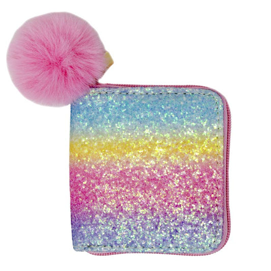 Glitter Rainbow Wallet: Bright Rainbow