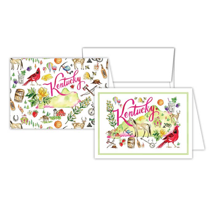 Kentucky Handpainted Icons Stationery Notes