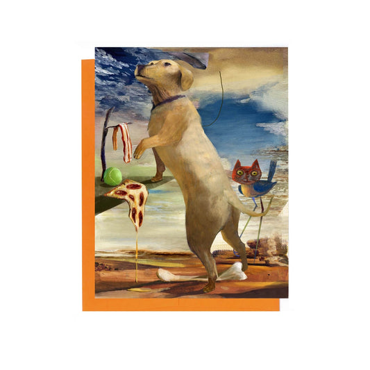 Labrador Dali Greeting Card