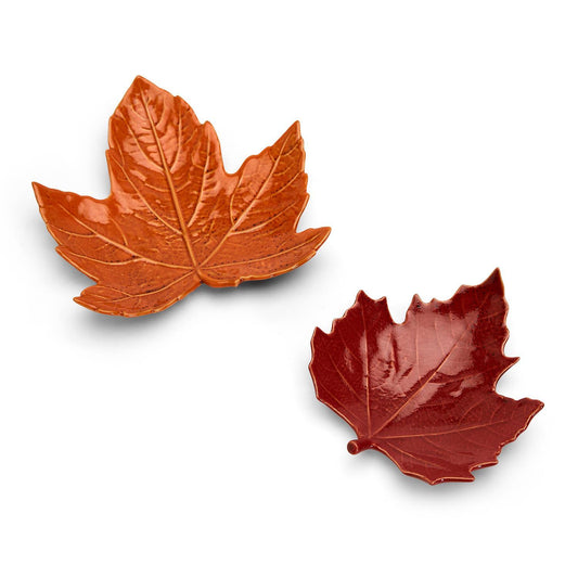 Maple Leaf Tidbit Dish- Assorted 2 Sizes