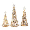 Silver Stars Christmas Tree Light Up LED Dècor In Assorted Sizes