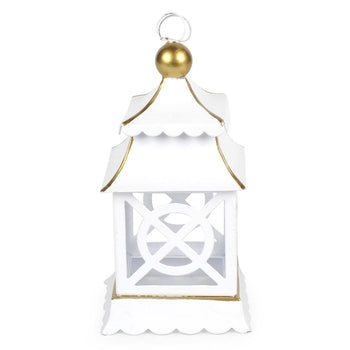 Color Block White Pagoda Ornamental Lantern